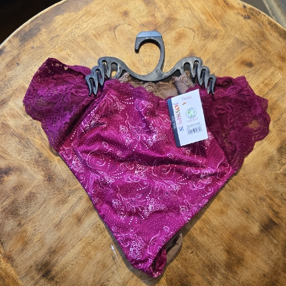 Joyspun Micro And Lace Thong Underwear In Plus Size 3XL - Set Of 3 Pairs - Picture 1 of 9